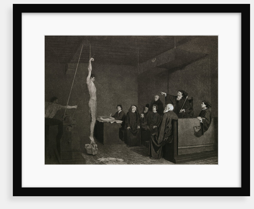 Members of the Inquisition Torturing a Man by Anonymous