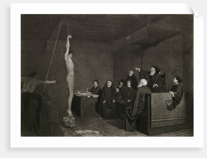 Members of the Inquisition Torturing a Man by Anonymous