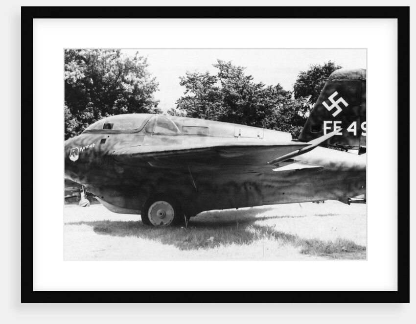German Airplane in Field by Anonymous
