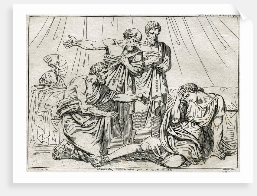 Illustration of a Depressed Alexander the Great by Anonymous