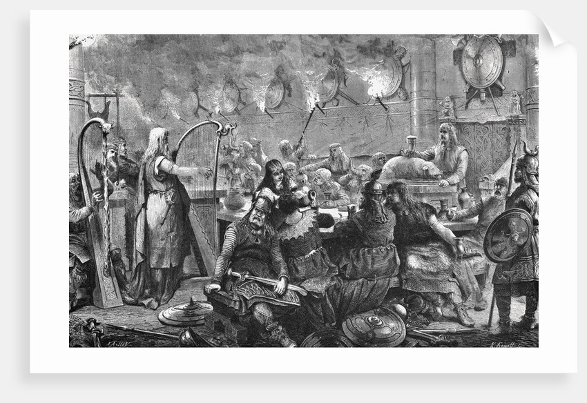 Gathering of 9th Century Danes by Anonymous