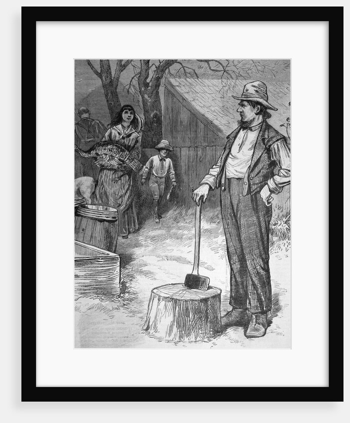 Illustration Of Thanksgiving In N.E. by Anonymous