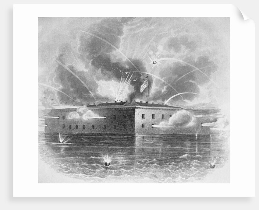 Fort Sumpter Under Heavy Fire by Anonymous