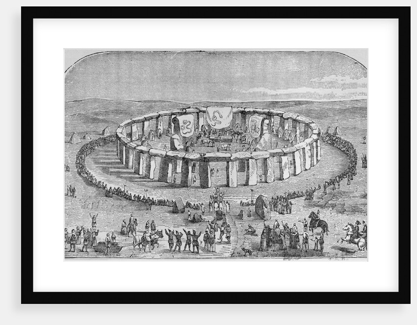 Druids Worshipping at Stonehenge by Anonymous