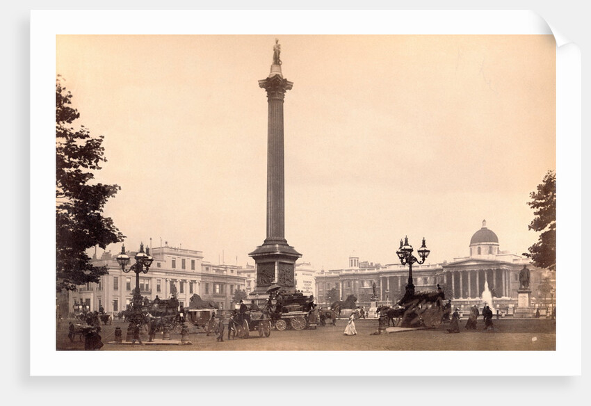 Nelson Monument in Trafalgar Square by Anonymous