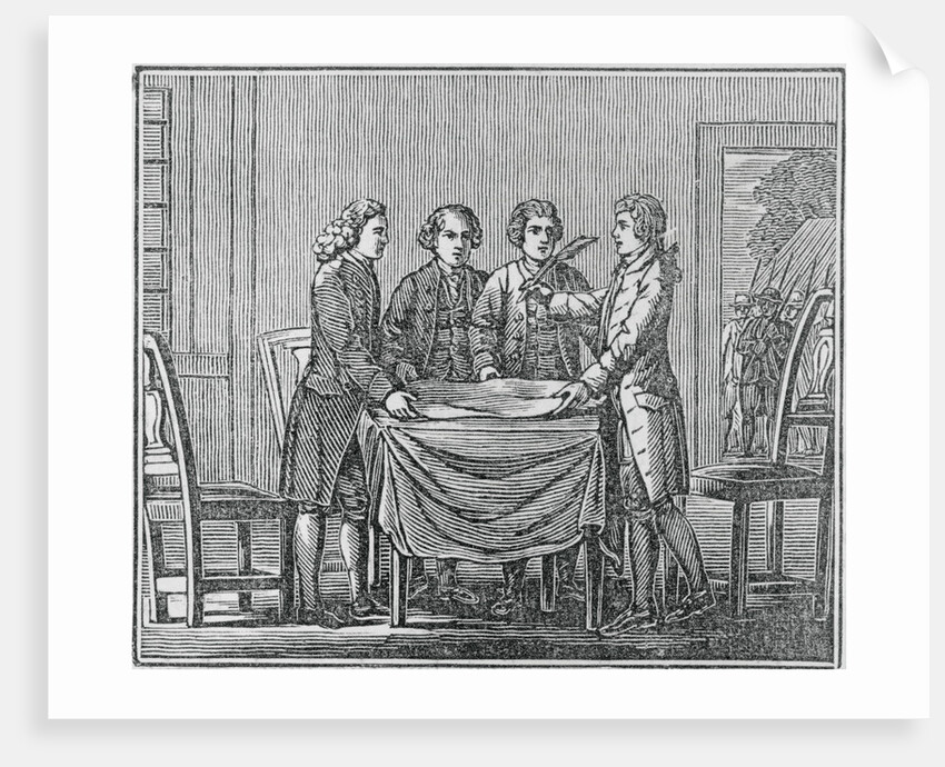 Print of European Kings Meeting Together by Anonymous