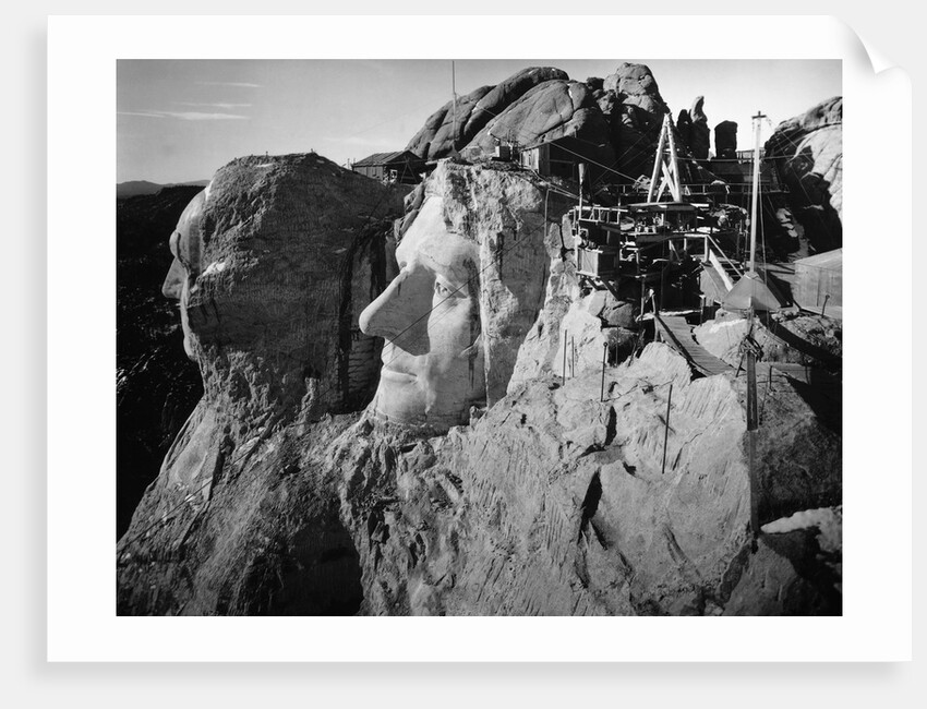 Washington,Jefferson'S Heads/Mt Rushmore by Anonymous