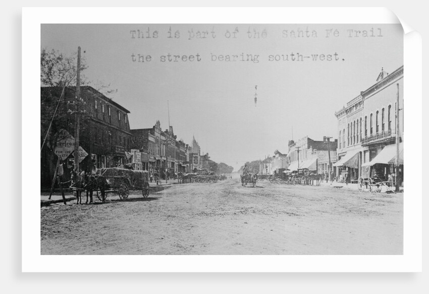 Street on Santa Fe Trail by Anonymous