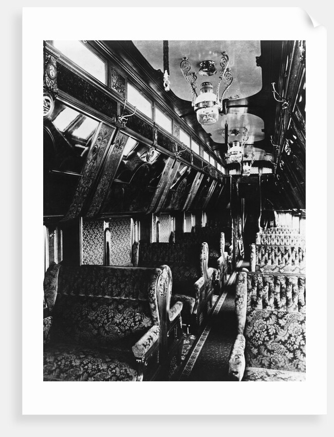 Interior of a Pullman Passenger Car by Anonymous