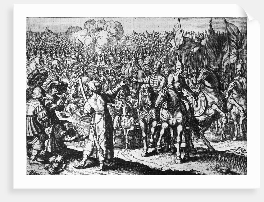 Illustration of Turks Outside Vienna by Anonymous