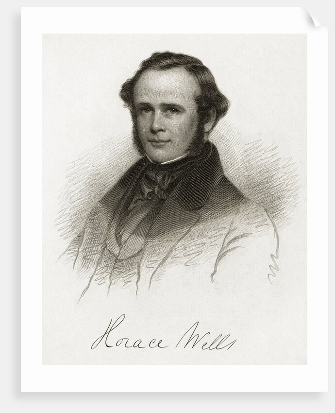 Portrait of Dentist Horace Wells by Anonymous