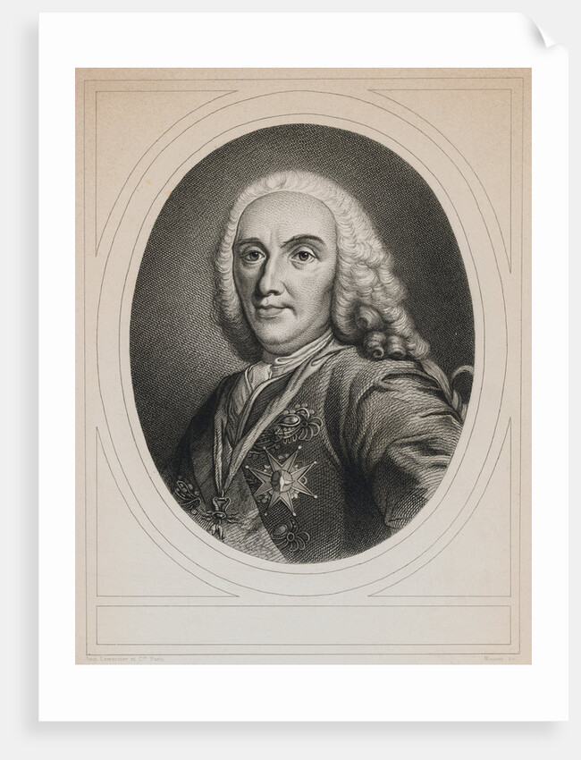Engraving of Philip V, King of Spain by Anonymous