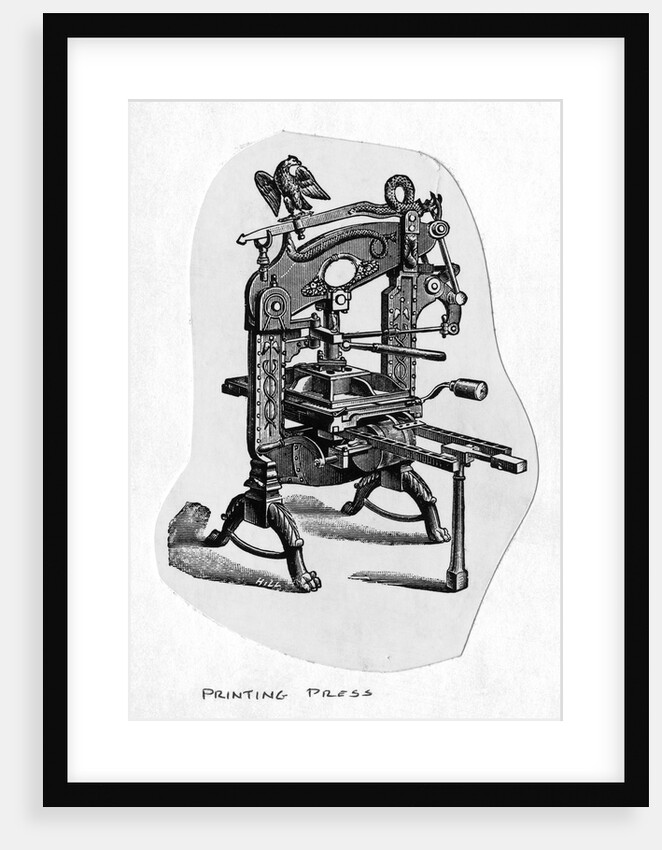 An Early Printing Press by Anonymous
