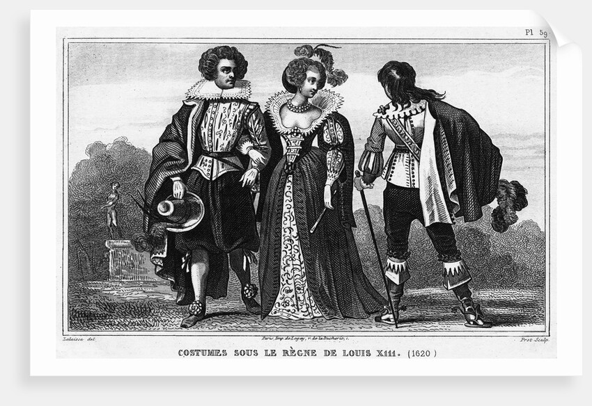 Costumes During the Reign of Louis XIII by Anonymous