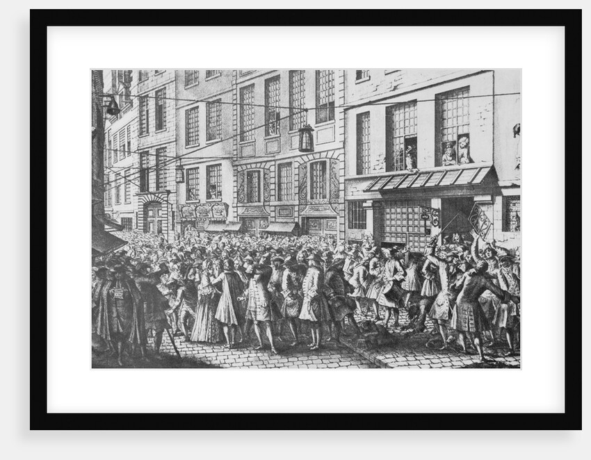 Citizens Crowding French Street by Anonymous
