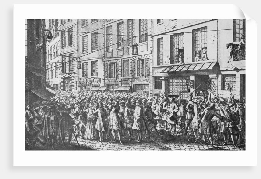 Citizens Crowding French Street by Anonymous