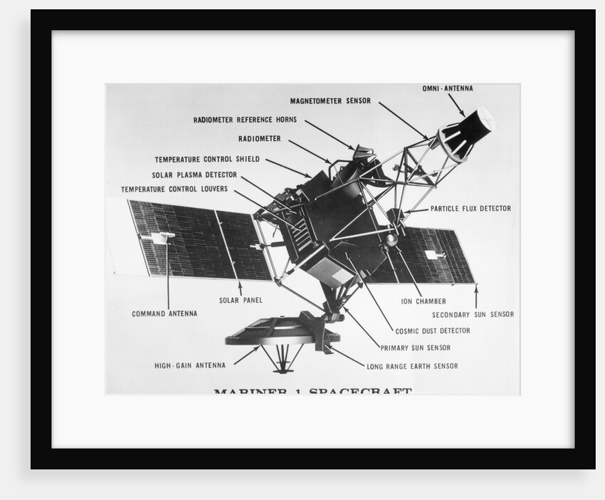 Diagram of Mariner I Space Probe by Anonymous