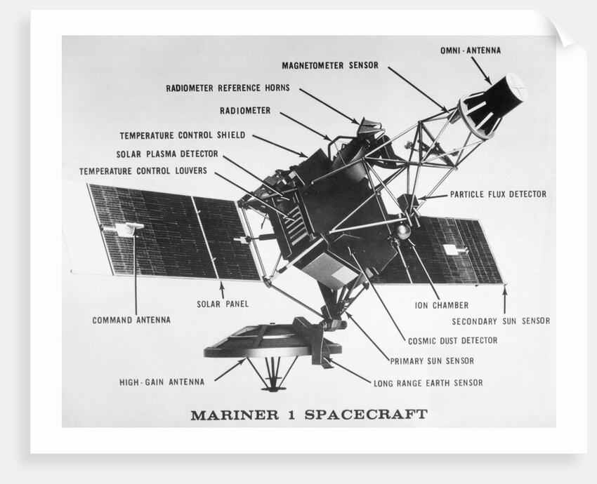 Diagram of Mariner I Space Probe by Anonymous