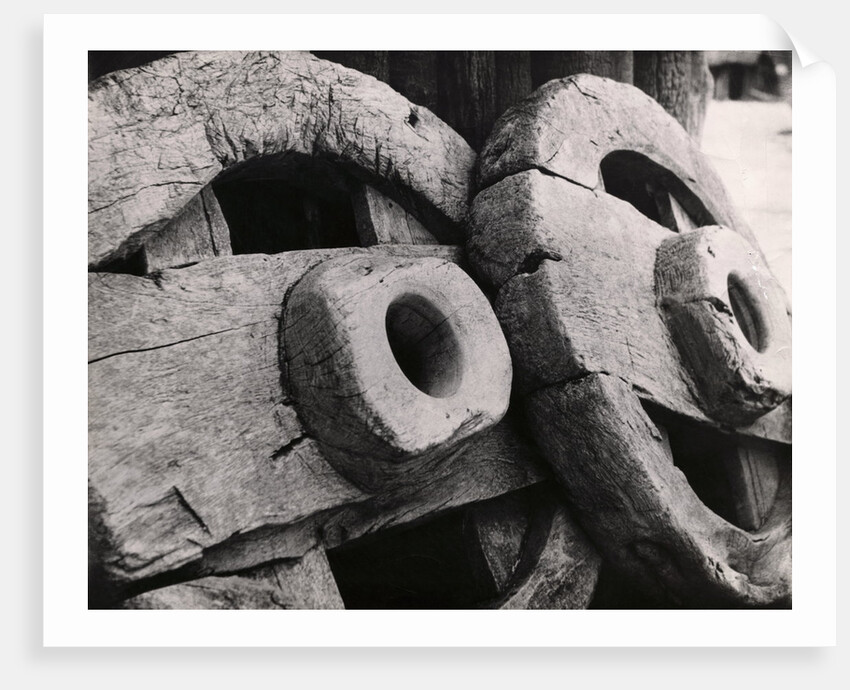 Rugged old Wooden Wheels by Anonymous