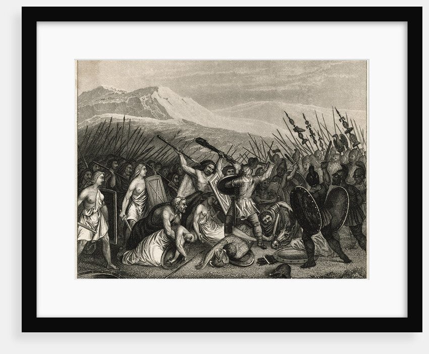 Germans Battling Roman Army by Anonymous