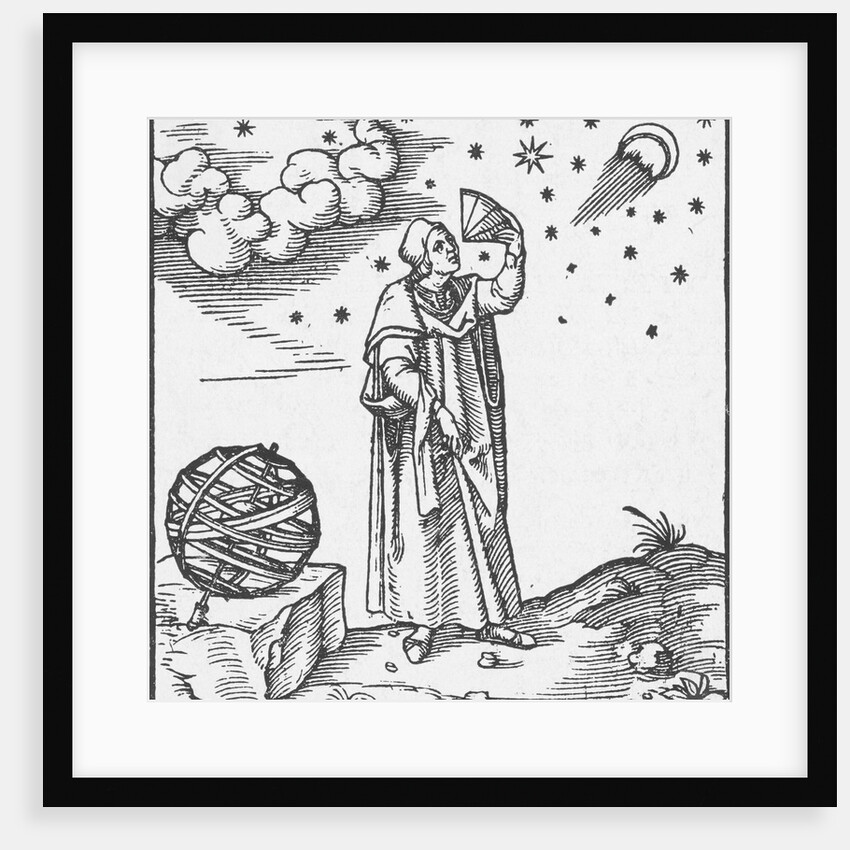 16th-Century Print of Claudius Ptolomy by Anonymous