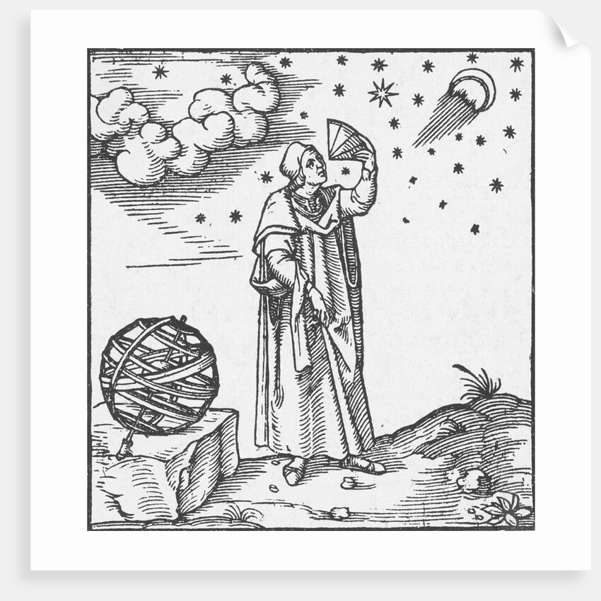 16th-Century Print of Claudius Ptolomy by Anonymous