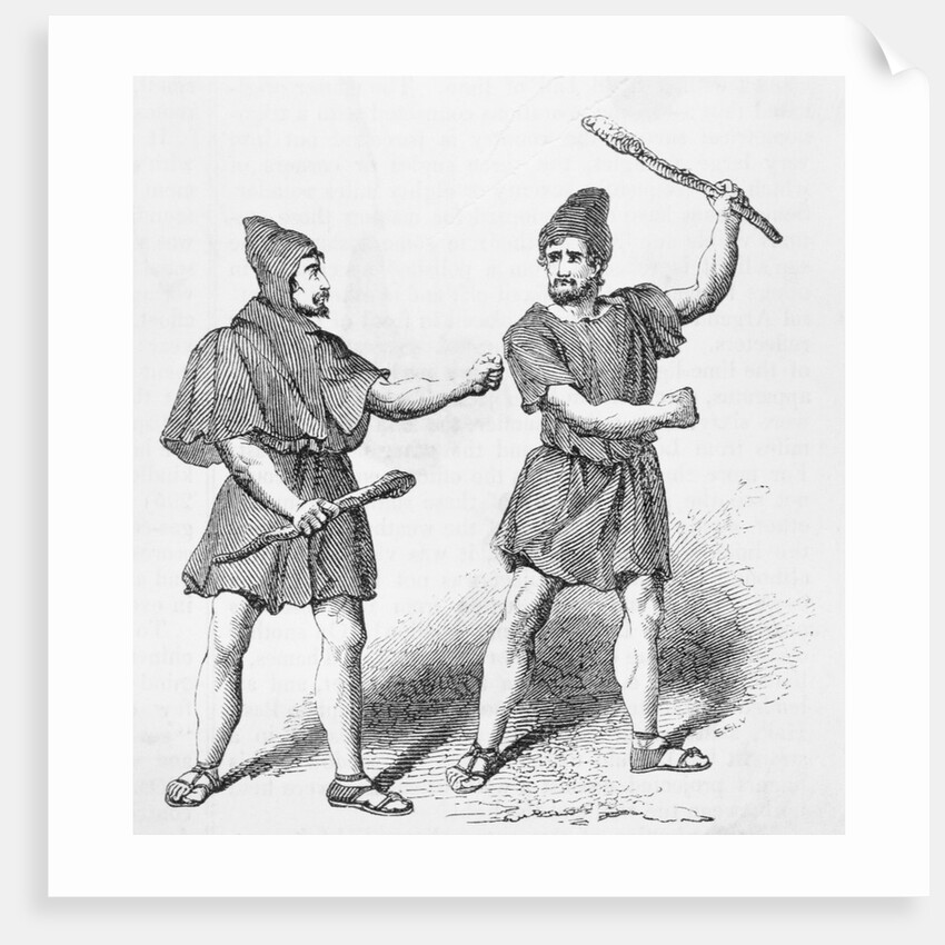 Roman Plebians Fighting by Anonymous