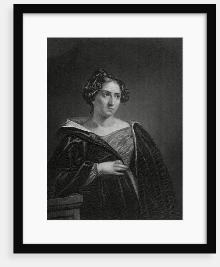 Illustrated Portrait of Author Catherine Marie Sedgwick by Anonymous