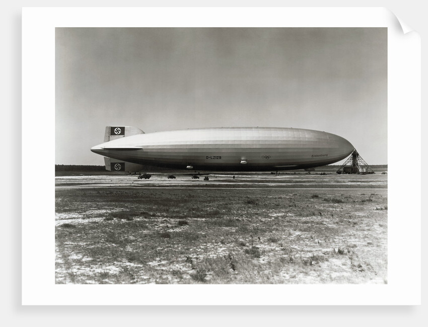 Hindenburg on Mast by Anonymous
