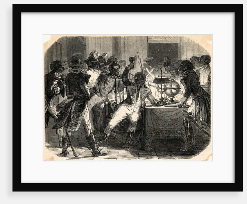 Illustration of Toussaint L'Ouverture Meeting with His Men by Anonymous