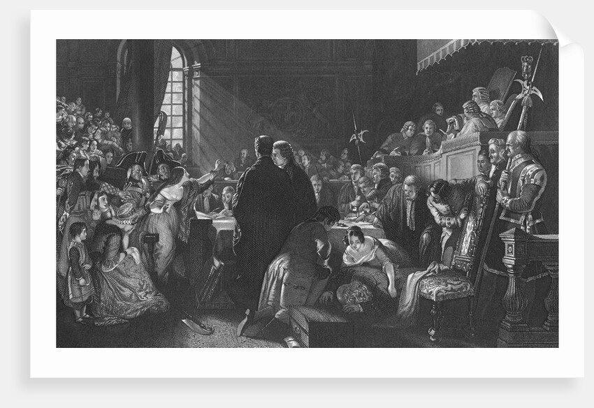 Early Courtroom Scene by Anonymous