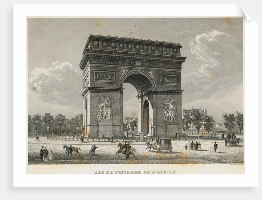 Arc de Triomphe in Paris by Anonymous