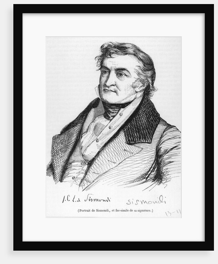 Jean Charles Leonary de Sismondi by Anonymous