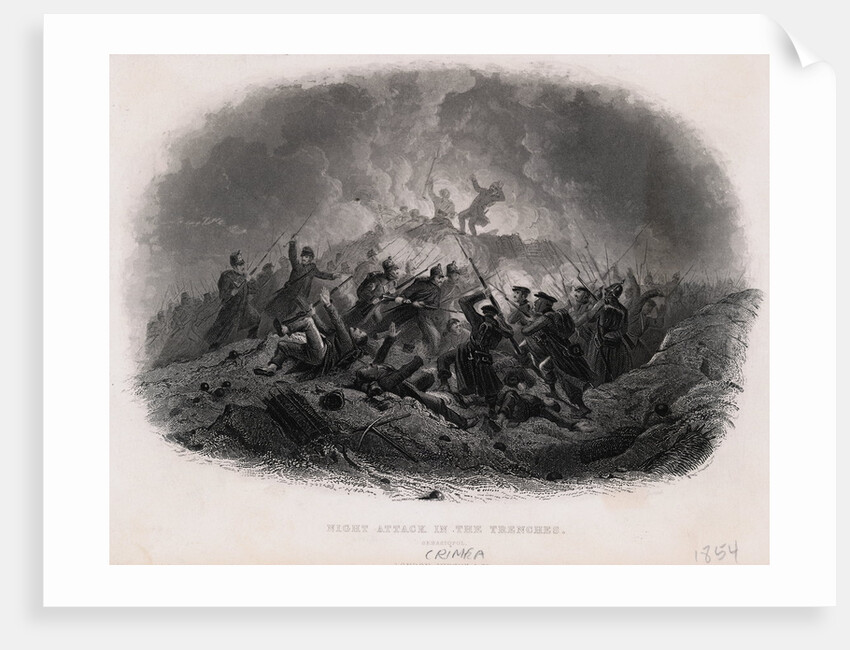 Battle of Sevastopol During Crimean War by Anonymous
