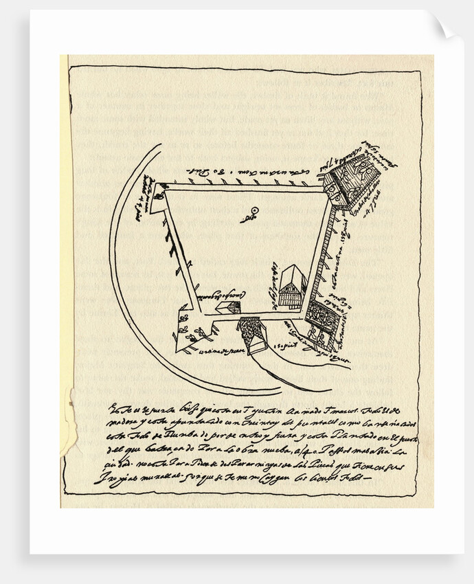 Diagram of the Fort at St. Augustine by Corbis