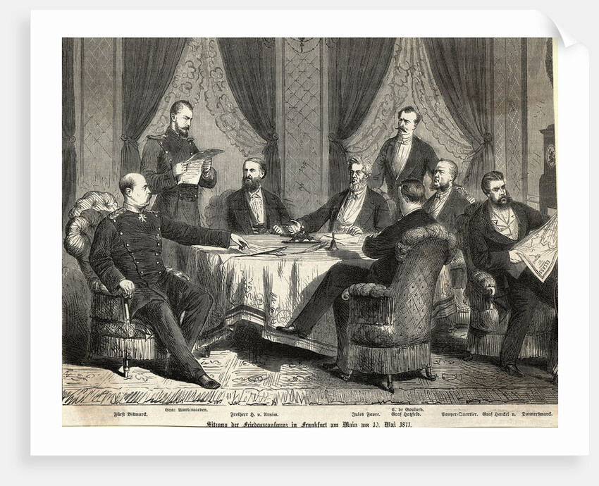 Franco-German Peace Talks in Frankfurt by Anonymous
