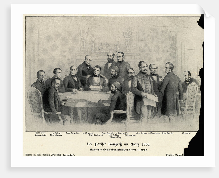 Delegates at the Congress of Paris by Anonymous