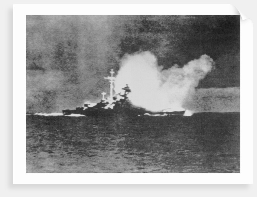 Battleship Being Destroyed by Anonymous