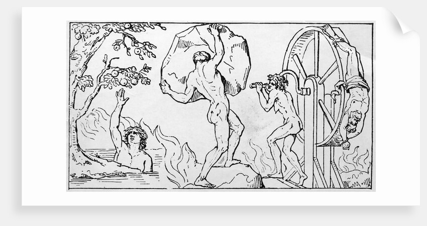 Tantalus,Sisyphus And Ixion/Illustration by Anonymous