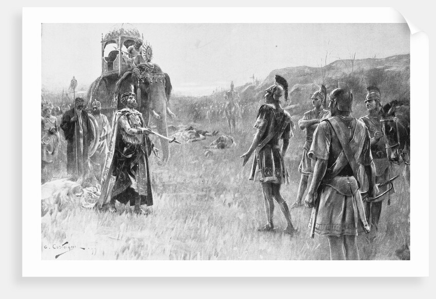 Illustration Showing Alexander The Great and Porus in the Field by Anonymous
