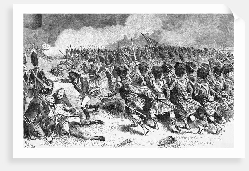 Battle Scene From French and Indian War by Anonymous