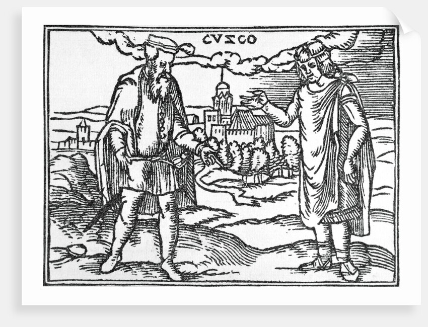 Francisco Pizarro Meeting Inca by Anonymous