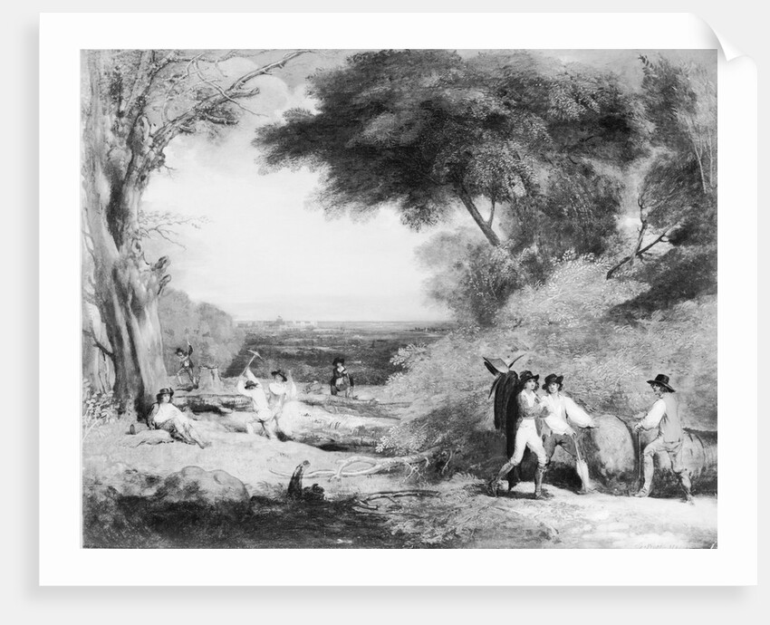 Woodcutters in Windsor Great Park by Anonymous