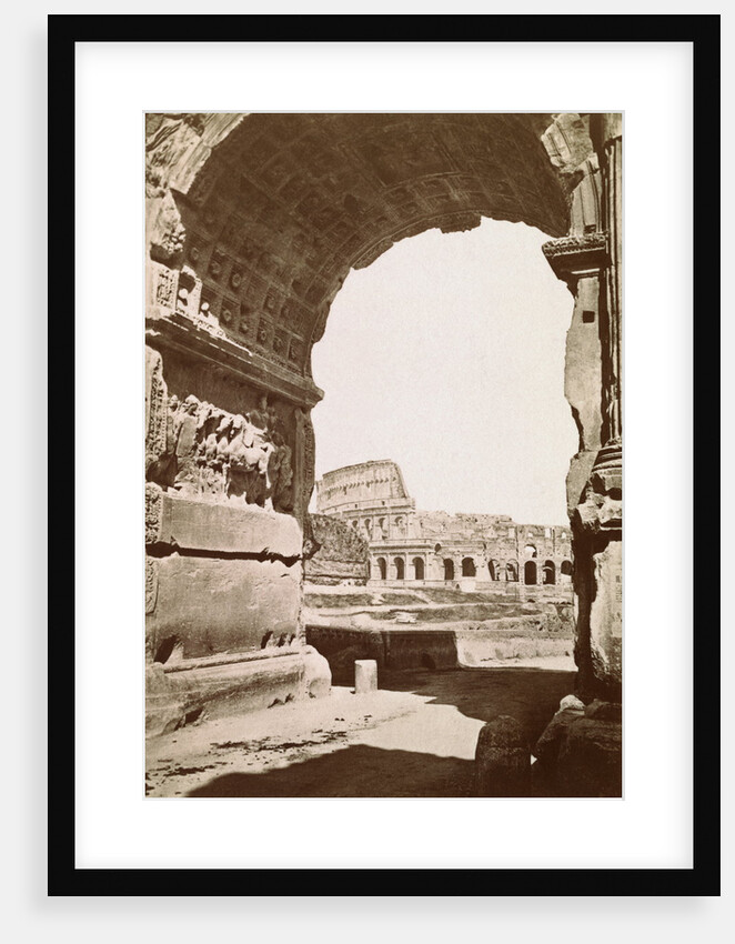 Colosseum Seen Through the Arch of Titus by Anonymous