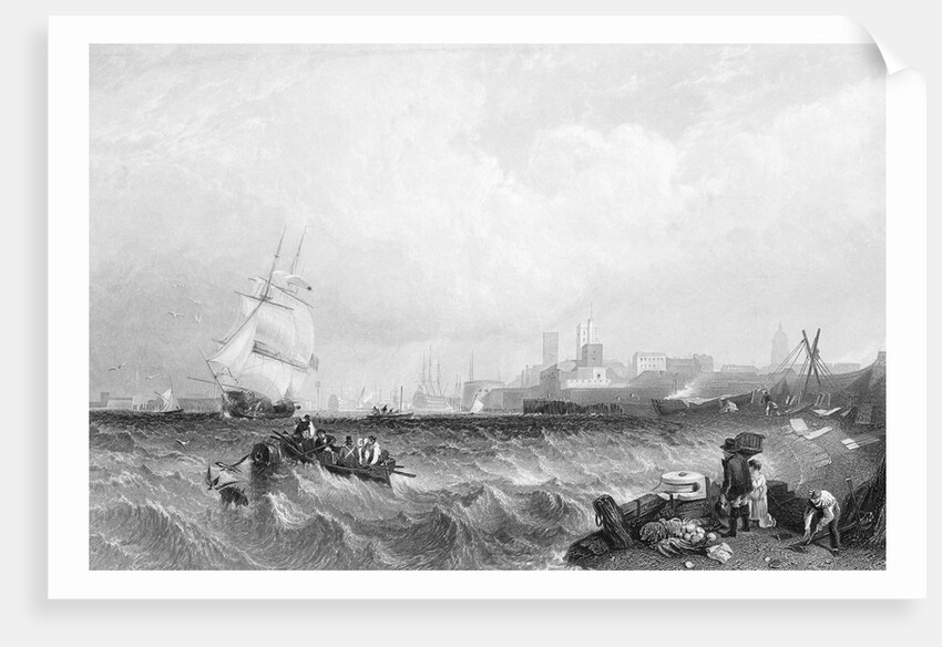 Choppy Seas in Portsmouth Harbor by Anonymous