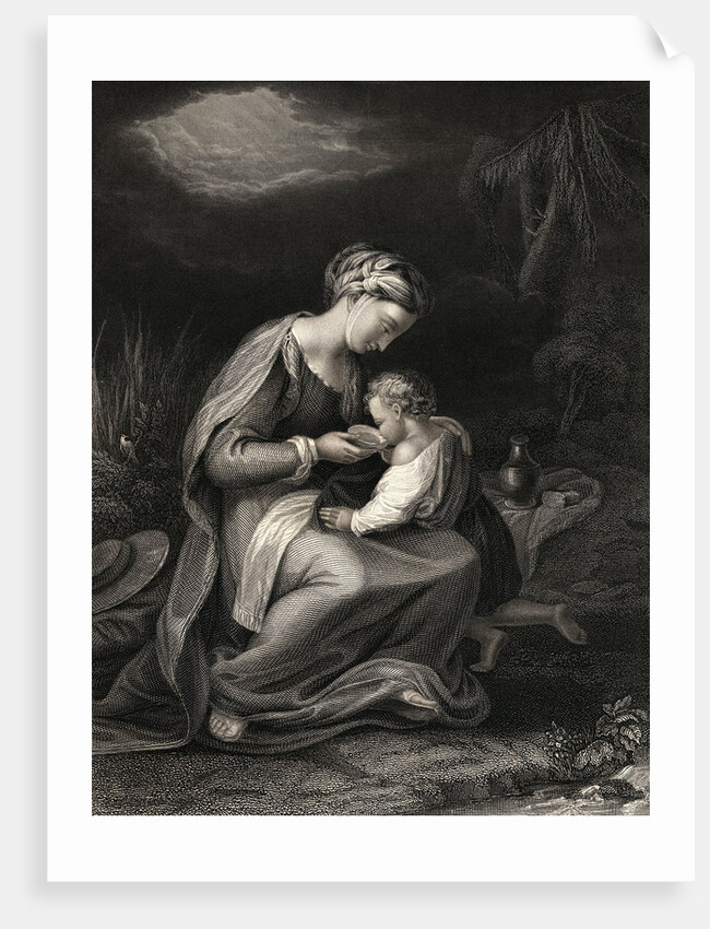 Hagar and Ishmael Illustration by Anonymous