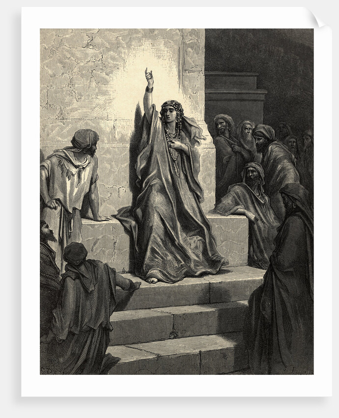 Illustration of Debora Singing Victory Song by Anonymous