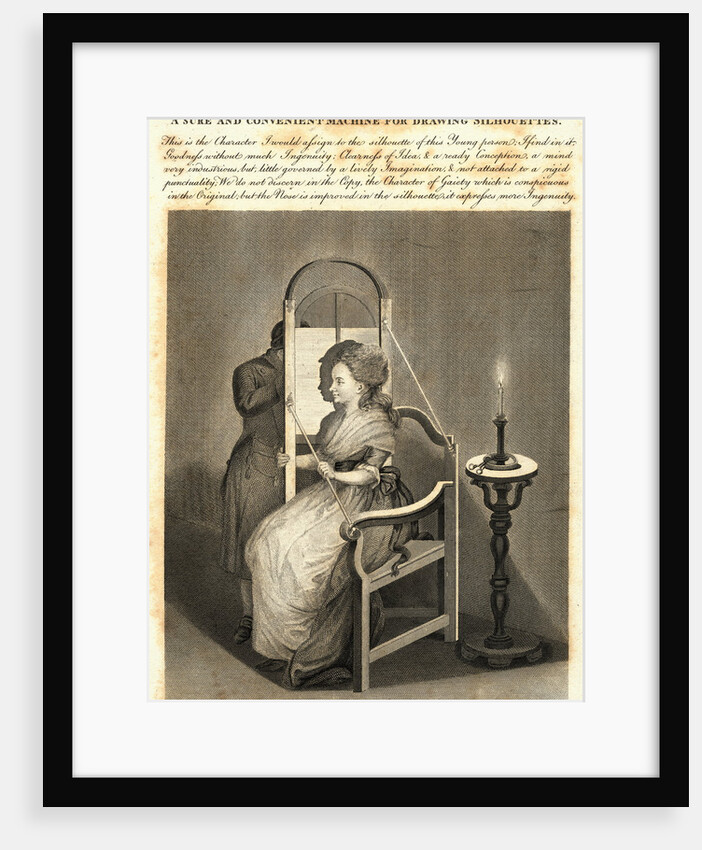 Illustration of Silhouette-Drawing Device by Anonymous