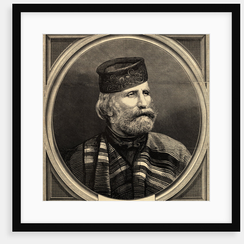 Oval Portrait of Gisueppe Garibaldi by Anonymous