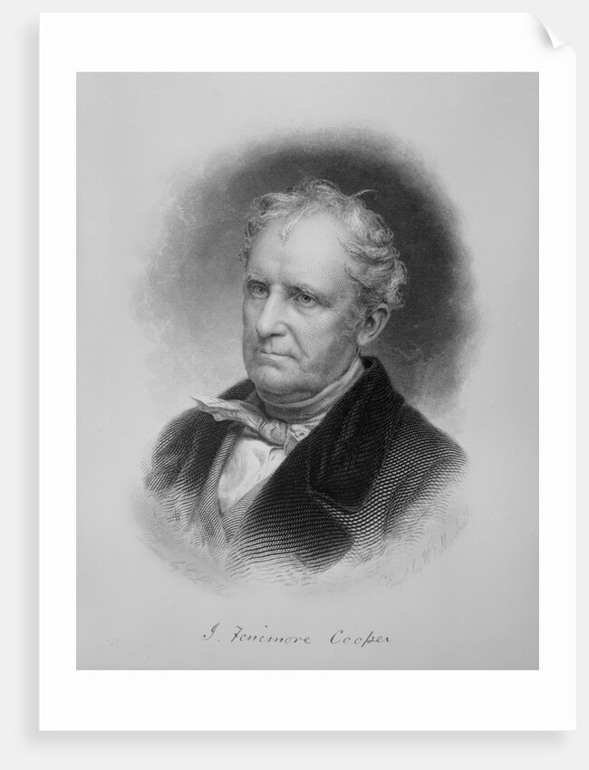 Drawing of Author James Fenimore Cooper by Anonymous
